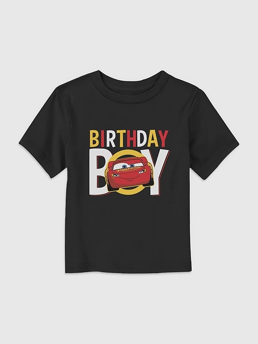 Image number 1 showing, Disney McQueen Birthday Boy Graphic T-Shirt for Toddler