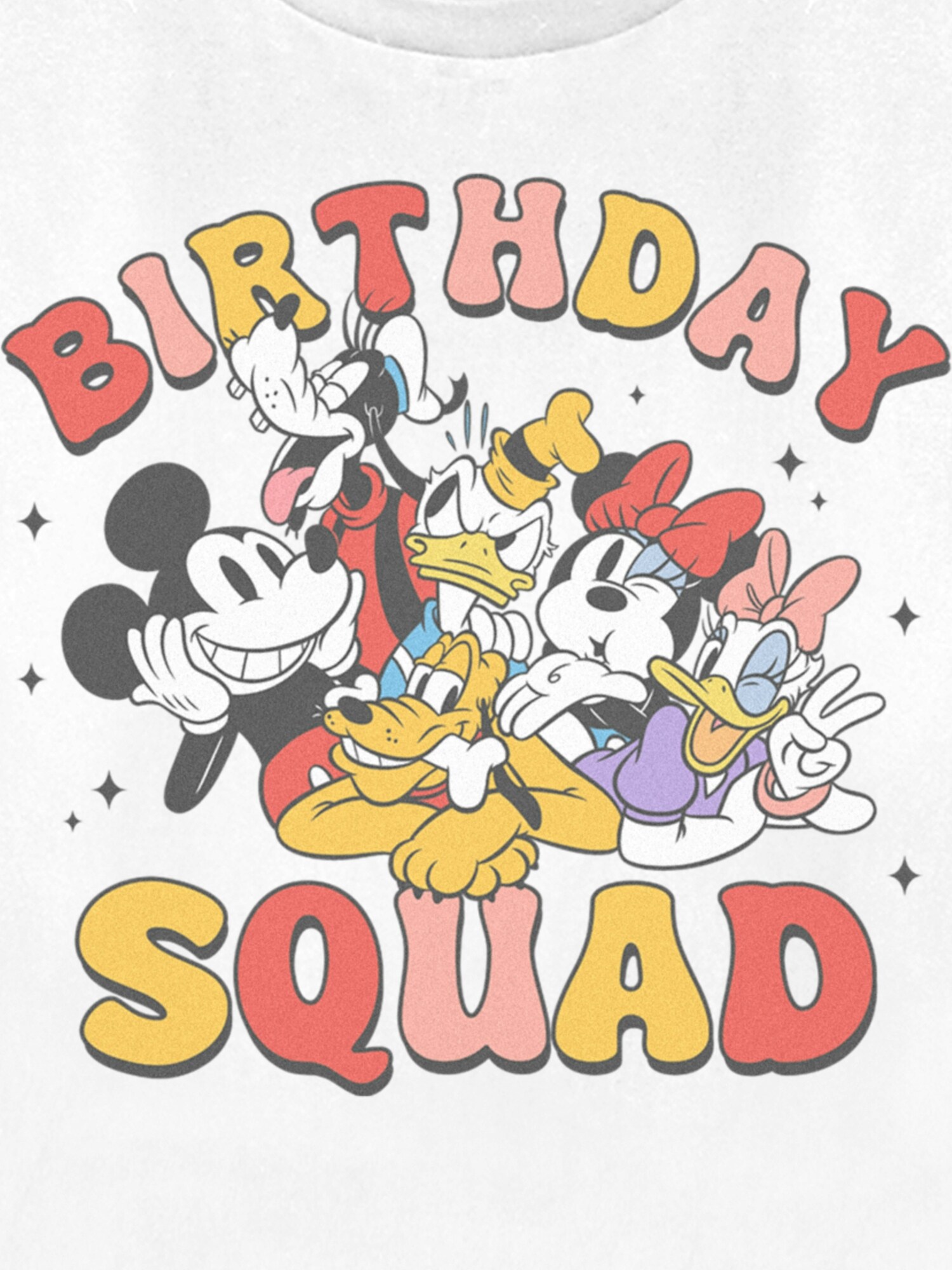 Женская футболка Old Navy Disney Birthday Squad Graphic, цвет: Белый — фото 2