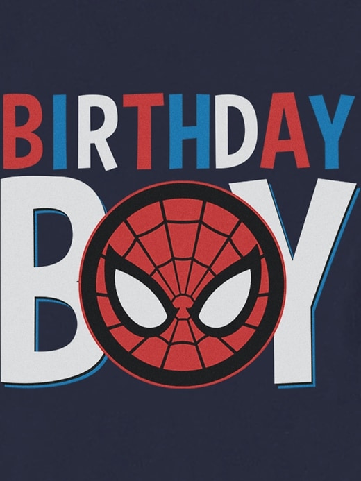 Image number 2 showing, Marvel Universe Classic Birthday Icon Spiderman Graphic T-Shirt for Toddler