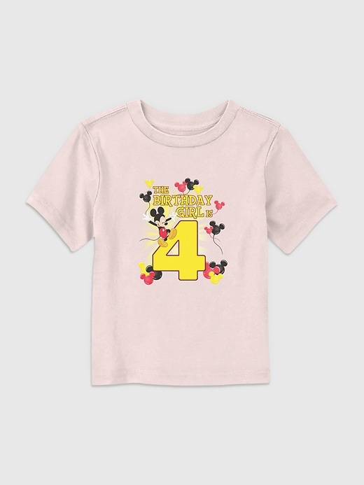 Image number 1 showing, Disney Mickey Birthday Girl Is 4 Graphic T-Shirt for Toddler