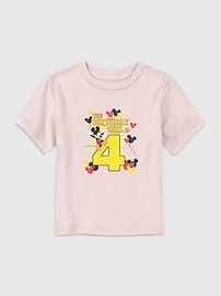 Image number 1 showing, Disney Mickey Birthday Girl Is 4 Graphic T-Shirt for Toddler