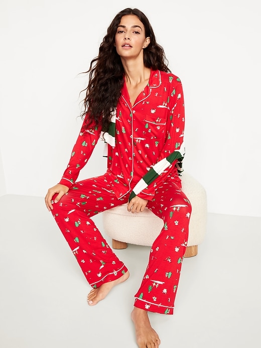 Image number 3 showing, Sunday Sleep Knit Jersey Pant Set