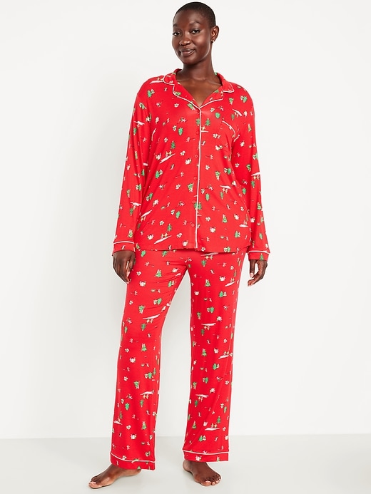 Image number 5 showing, Sunday Sleep Knit Jersey Pant Set