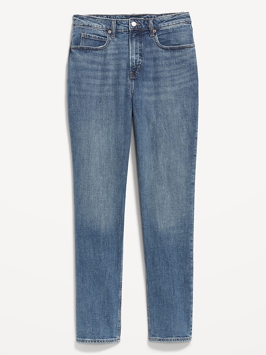Image number 8 showing, Curvy Extra High-Waisted Straight Jeans