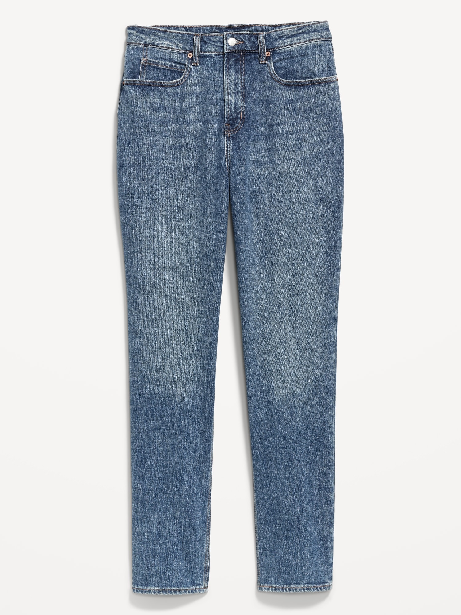 Curvy Extra High-Waisted Straight Jeans