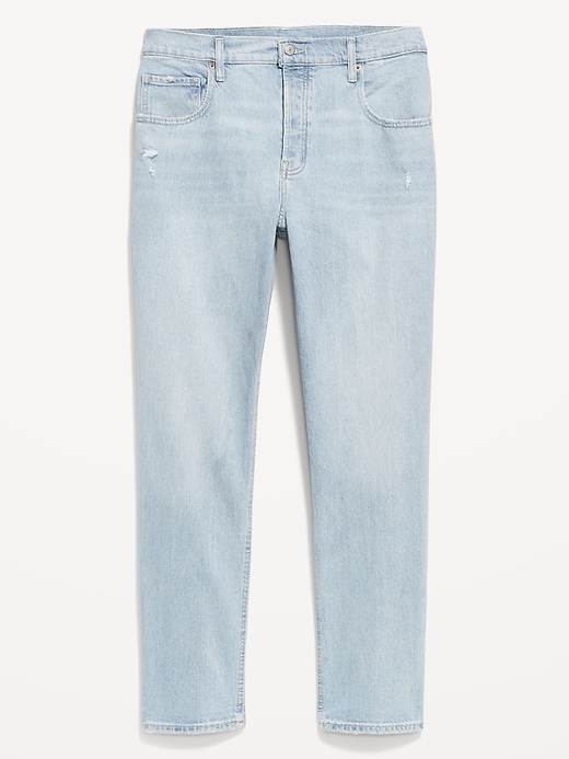 Image number 8 showing, Mid-Rise Slouchy Straight Jeans