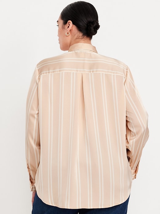 Image number 8 showing, Satin Button-Down Shirt