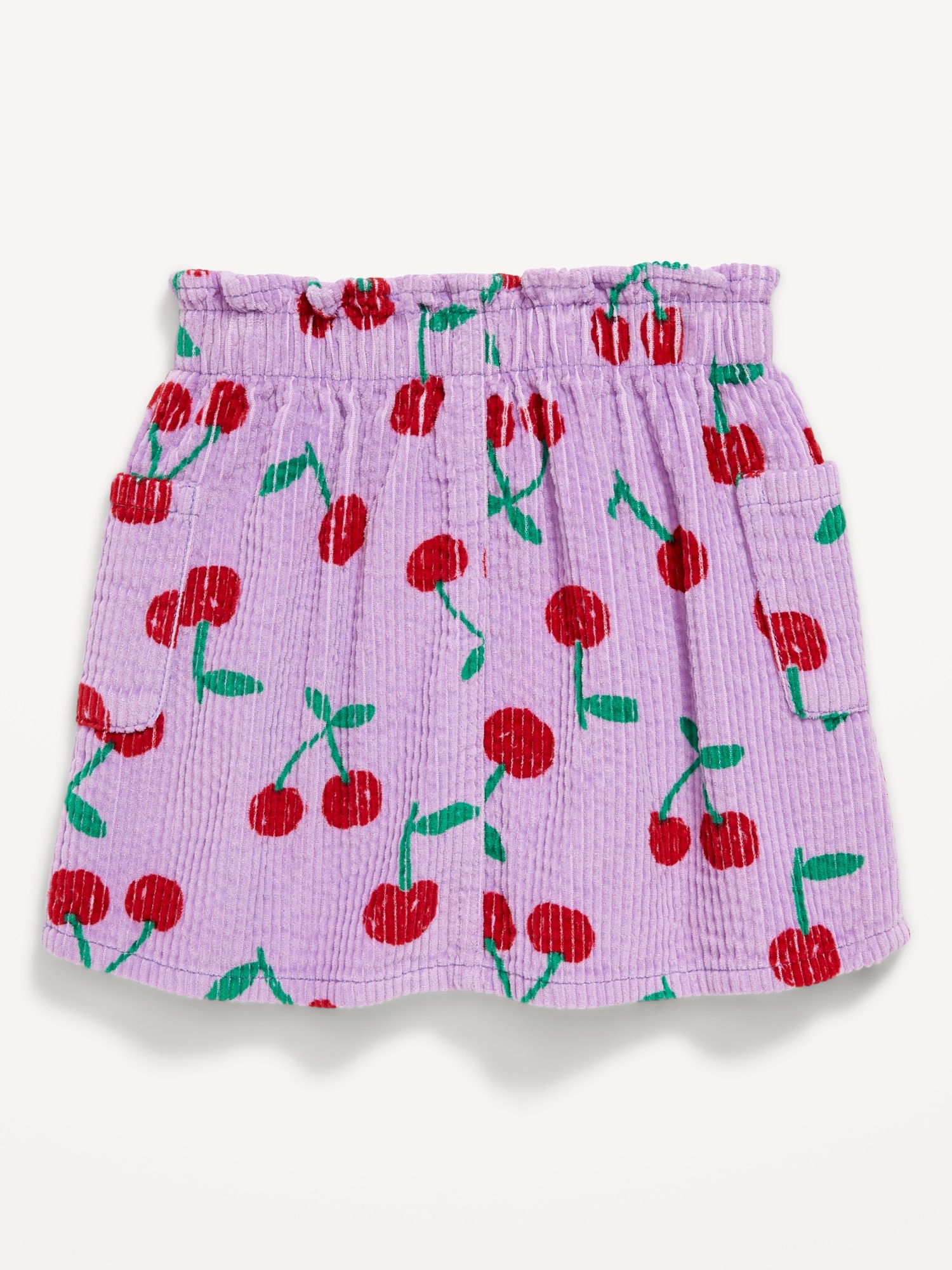 Printed Corduroy Pocket Skirt for Toddler Girls
