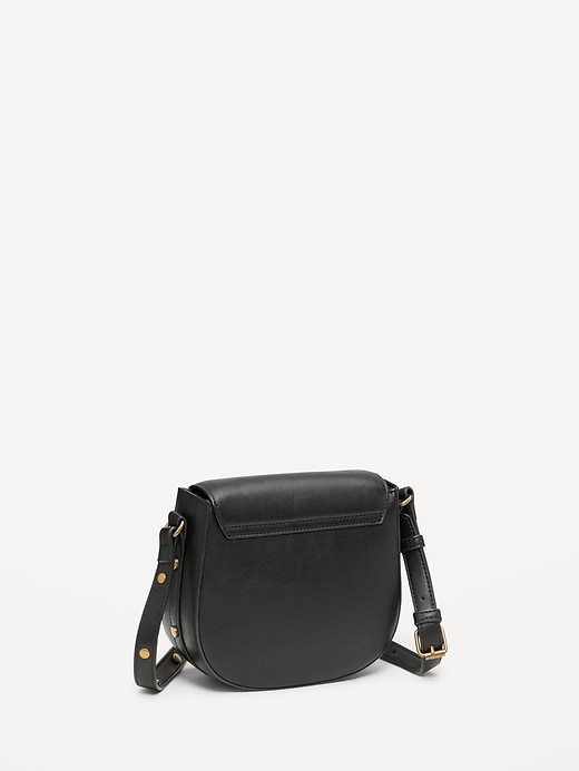 Image number 3 showing, Studded Strap Saddle Bag