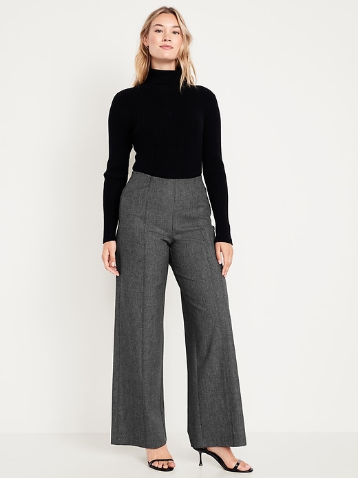 Image number 6 showing, High-Waisted Pull-On Pixie Wide-Leg Pants