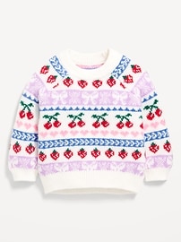 Image number 2 showing, SoSoft Fair Isle Tunic Sweater for Baby