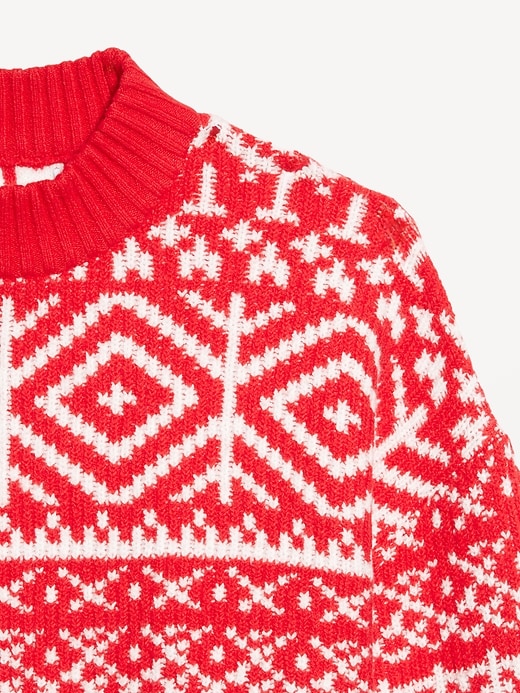 Image number 6 showing, SoSoft Mock-Neck Fair Isle Sweater