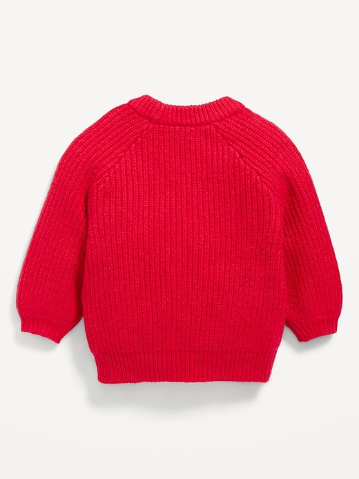 Image number 3 showing, SoSoft Textured Bows Tunic Sweater for Baby