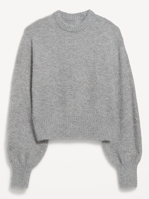 Image number 5 showing, Crew-Neck Eyelash Sweater