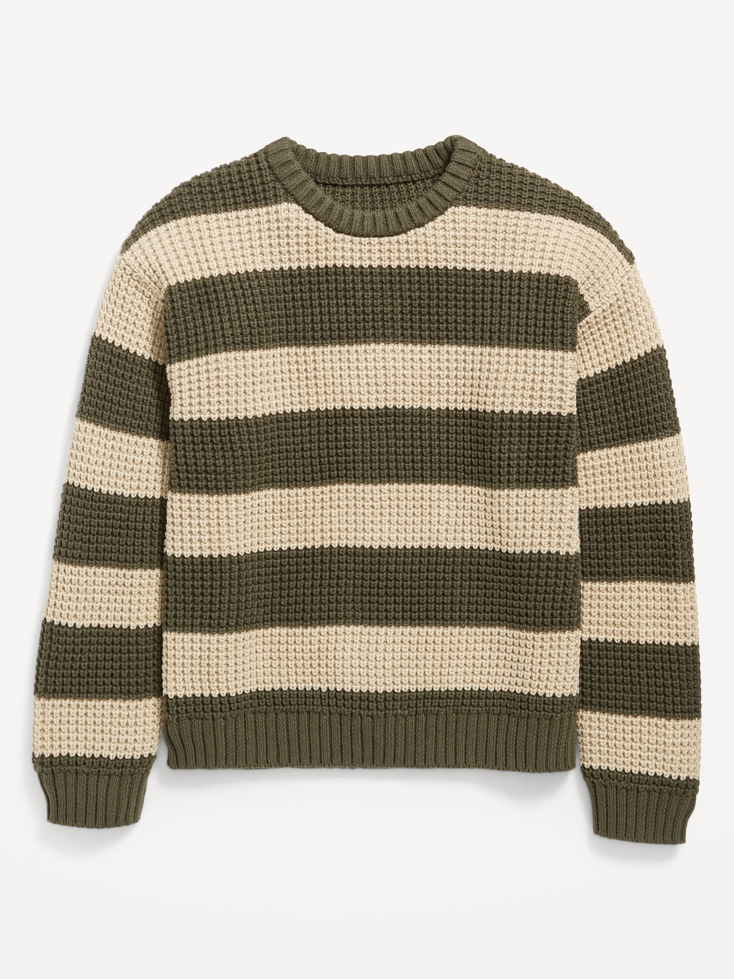 Long-Sleeve Cable-Knit Sweater for Boys