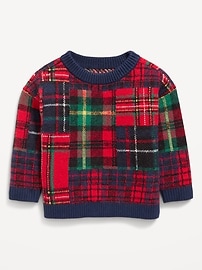 Image number 1 showing, SoSoft Unisex Plaid Sweater for Baby