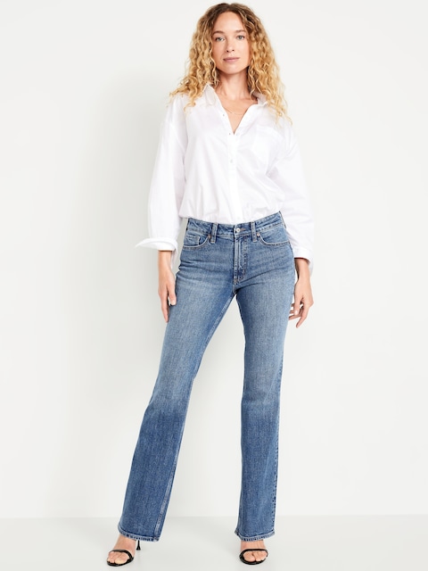 Mid-Rise Slim Boot-Cut Jeans - Harper