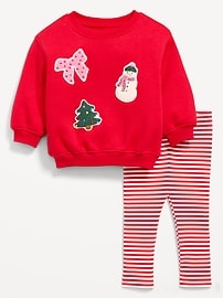Image number 2 showing, Tunic Sweatshirt and Leggings Set for Baby