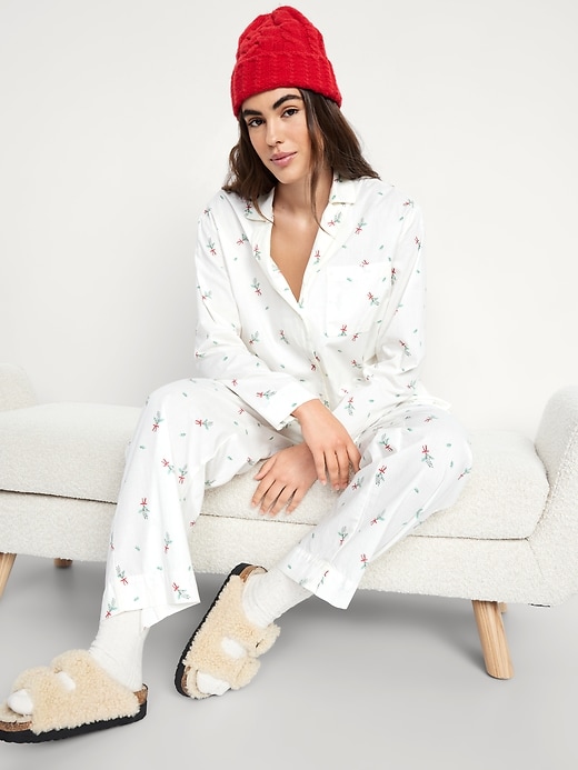 Image number 3 showing, Poplin Pajama Pant Set