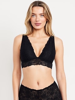 V-Neck Lace Bralette