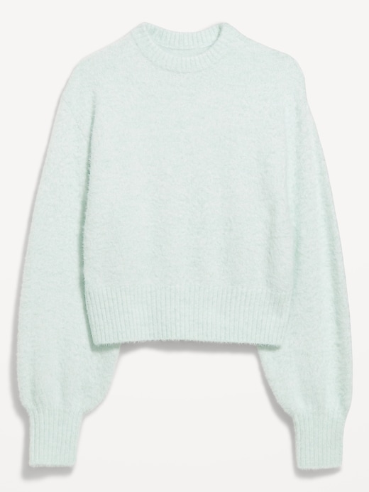 Image number 5 showing, Crew-Neck Eyelash Sweater