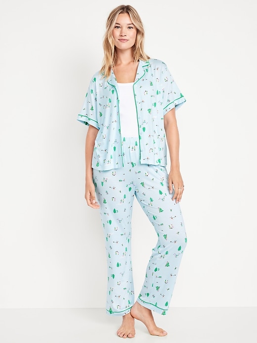 Image number 5 showing, Sunday Sleep Knit Jersey Pant Set