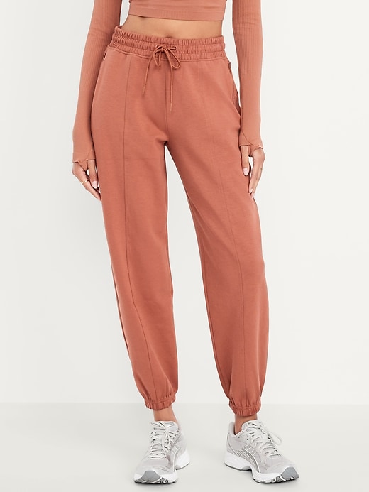 Image number 1 showing, High-Waisted Dynamic Fleece Sweatpants