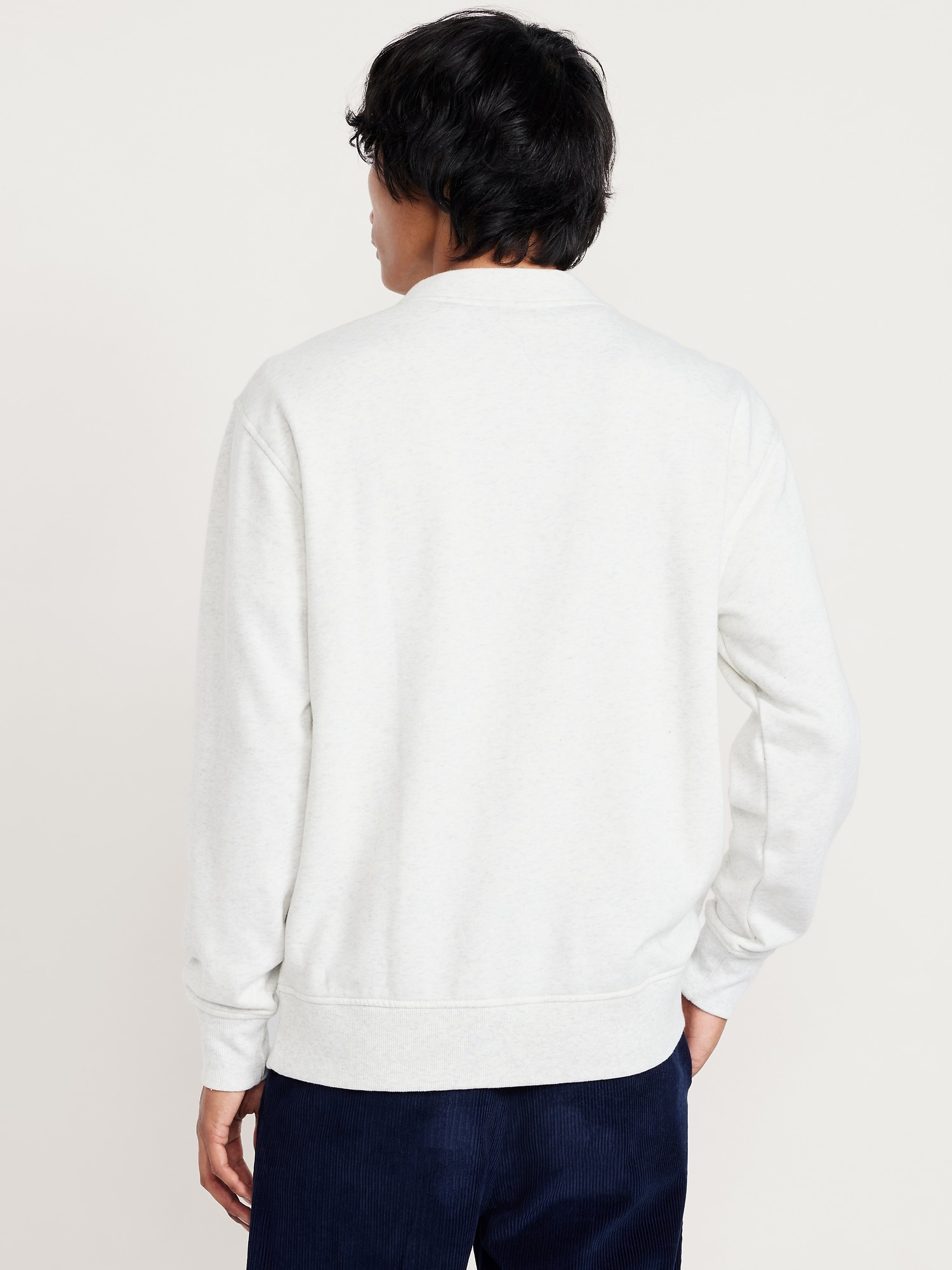 Fleece-Knit Cardigan Sweater