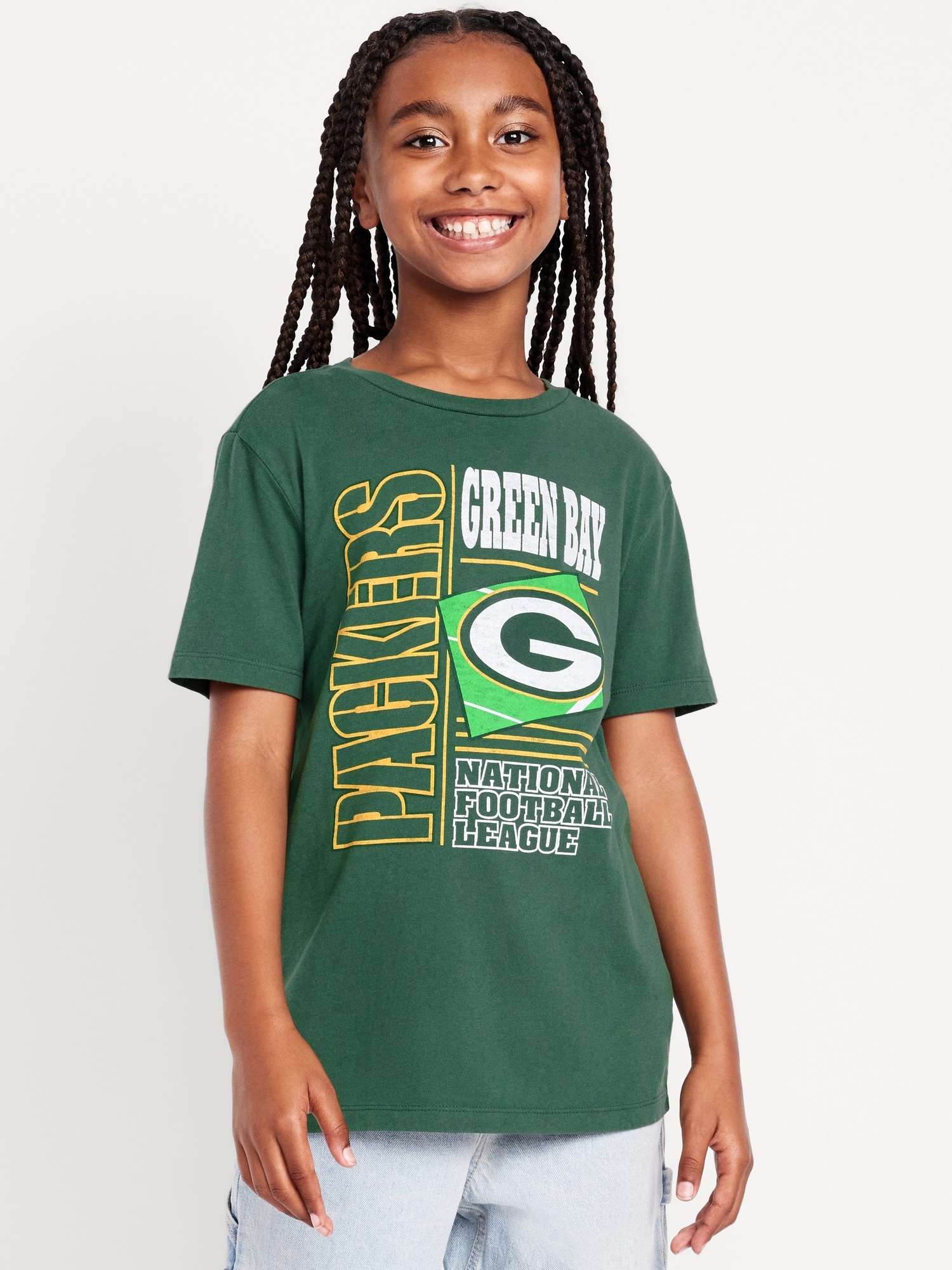 Green Bay Packers Gender-Neutral Graphic T-Shirt for Kids