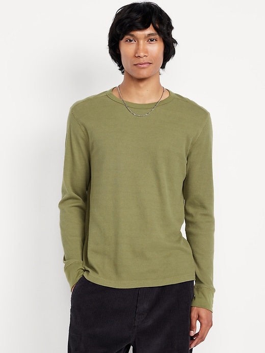 Image number 1 showing, Waffle-Knit T-Shirt