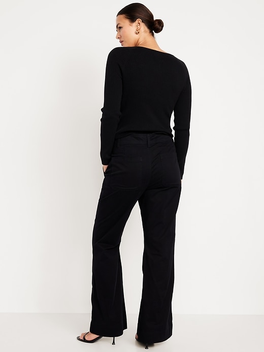 Image number 6 showing, Mid-Rise Flare Pants