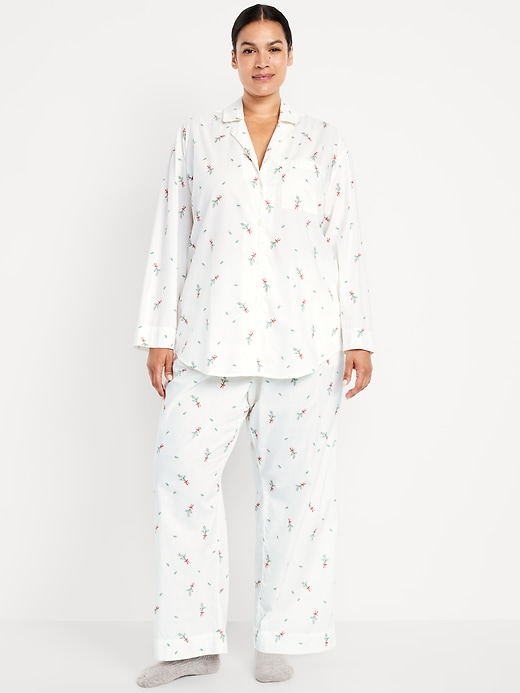 Image number 7 showing, Poplin Pajama Pant Set