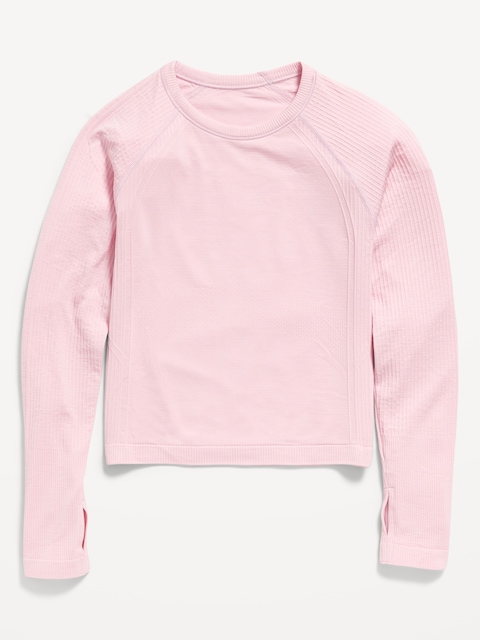 Fitted Seamless Performance Top for Girls