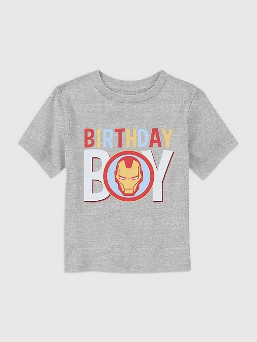 Image number 1 showing, Marvel Universe Classic Birthday Icon Ironman Graphic T-Shirt for Toddler