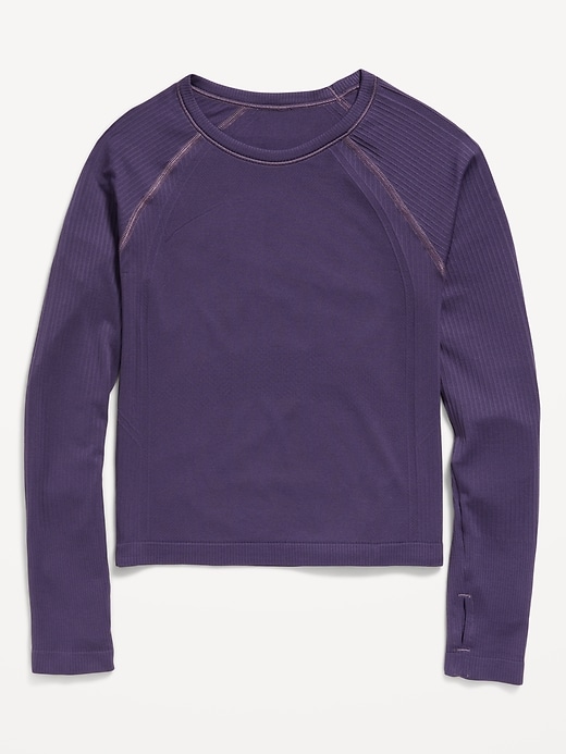 Image number 3 showing, Fitted Seamless Performance Top for Girls