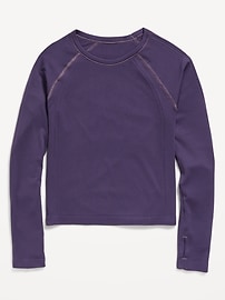 Image number 1 showing, Fitted Seamless Performance Top for Girls