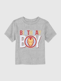 Image number 1 showing, Marvel Universe Classic Birthday Icon Ironman Graphic T-Shirt for Toddler