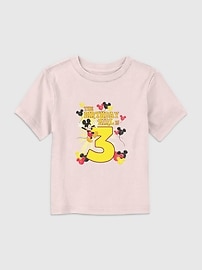 Image number 1 showing, Disney Mickey Birthday Girl Is 3 Graphic T-Shirt for Toddler