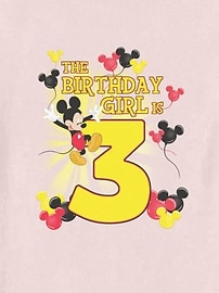 Image number 2 showing, Disney Mickey Birthday Girl Is 3 Graphic T-Shirt for Toddler