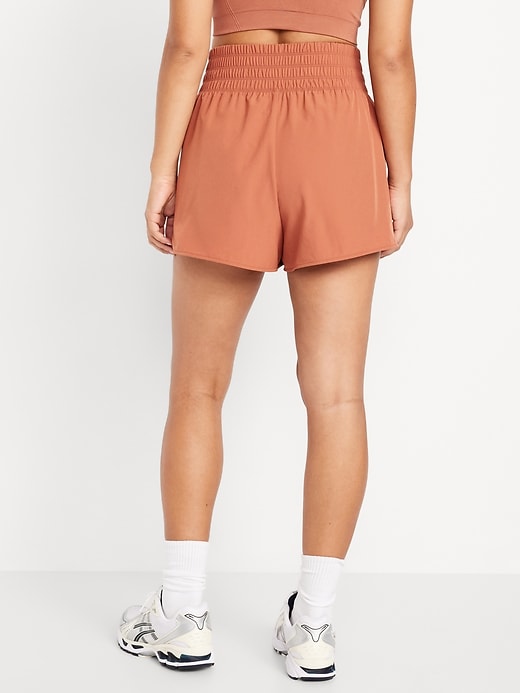 Image number 6 showing, Extra High-Waisted Crinkle Run Shorts -- 3-inch inseam