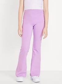 Image number 1 showing, High-Waisted PowerChill Crossover Flared Leggings for Girls