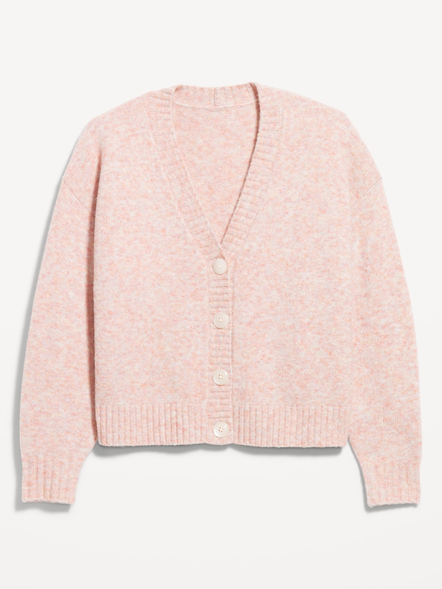 Slouchy Wool-Blend Cardigan Sweater