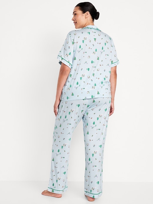 Image number 8 showing, Sunday Sleep Knit Jersey Pant Set
