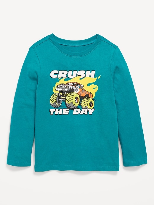 Image number 1 showing, Long-Sleeve Unisex Graphic T-Shirt for Toddler