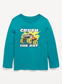 Image number 1 showing, Long-Sleeve Unisex Graphic T-Shirt for Toddler
