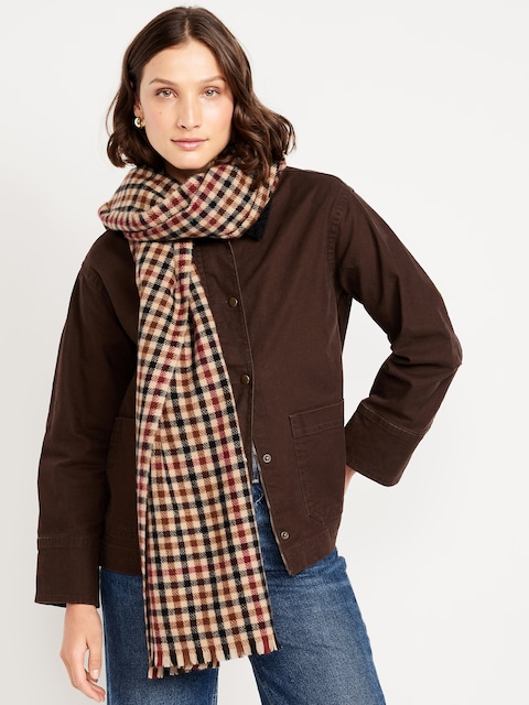 Flannel Scarf - Houndstooth