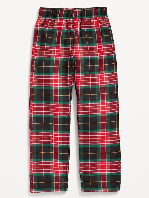 Image number 4 showing, Gender-Neutral Plaid Flannel Pajama Pants for Kids
