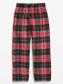 Image number 4 showing, Gender-Neutral Plaid Flannel Pajama Pants for Kids
