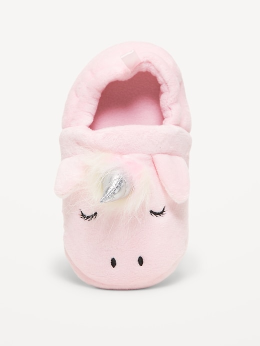 Image number 2 showing, Velour Critter Slippers for Toddler Girls