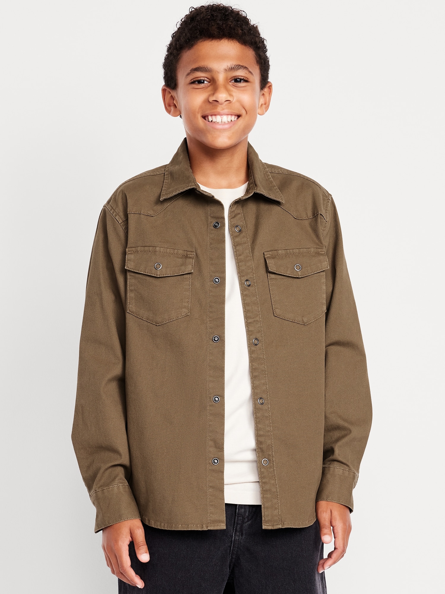 Long-Sleeve Western Pocket Shirt for Boys